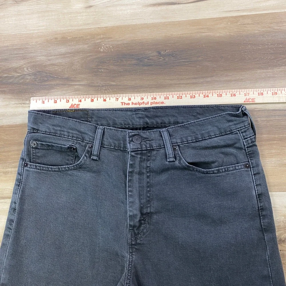 Levis 510 Skinny Jeans Mens 33x30 Streetwear Cotton Blend Slim Charcoal Gray